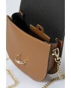 Neriva Schultergurt aus cognacfarbenem Leder - 16 x 4 x 15 cm