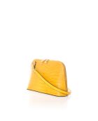 1589 tracolla in pelle gialla - 16 x 8 x 17 cm