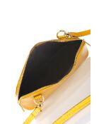 1589 tracolla in pelle gialla - 16 x 8 x 17 cm