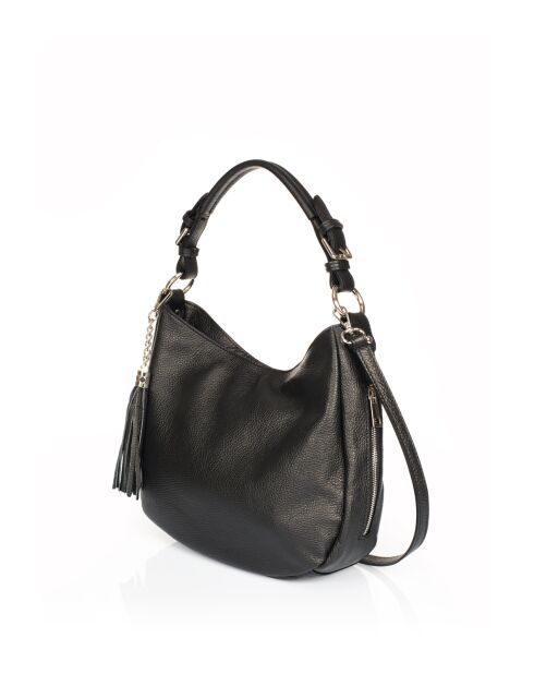 Rea schwarze Lederhandtasche - 36 x 10 x 26 cm
