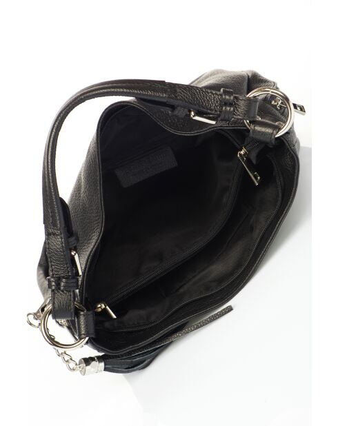 Rea schwarze Lederhandtasche - 36 x 10 x 26 cm