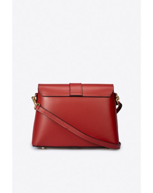 Bandoulière en cuir Thalia rouge - 25 x 9 x 19 cm