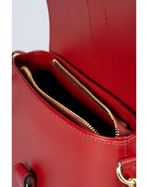 Bandoulière en cuir Thalia rouge - 25 x 9 x 19 cm
