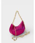 4015 Handtasche aus fuchsiafarbenem Leder - 23 x 9,5 x 12 cm