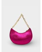 4015 Handtasche aus fuchsiafarbenem Leder - 23 x 9,5 x 12 cm