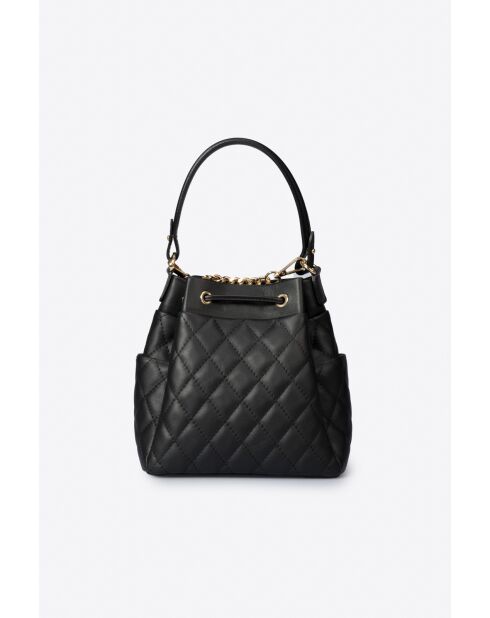 Edina Small Handtasche aus schwarzem Leder - 21 x 13 x 20 cm