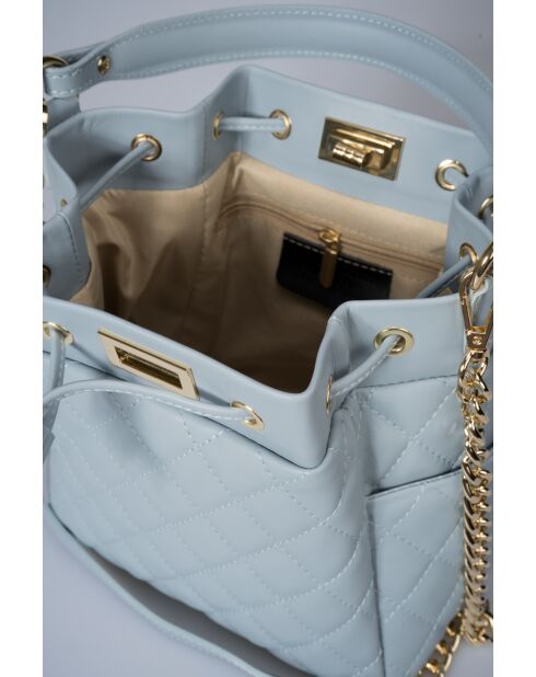 Edina Small Celeste Lederhandtasche - 21 x 13 x 20 cm