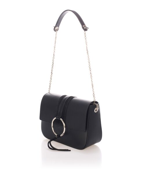 Bellora schwarze Lederhandtasche - 24 x 9 x 18 cm