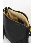 3116 Schulterriemen aus schwarzem Leder - 26 x 6 x 19 cm
