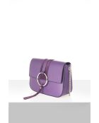 Borsa Bellora in pelle viola - 24 x 9 x 18 cm