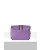 Borsa Bellora in pelle viola - 24 x 9 x 18 cm