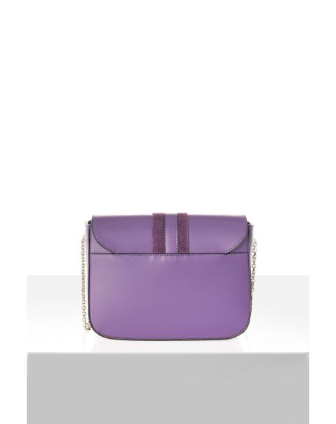 Borsa Bellora in pelle viola - 24 x 9 x 18 cm