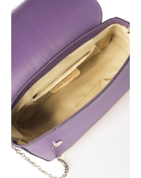 Borsa Bellora in pelle viola - 24 x 9 x 18 cm