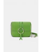 Bellora grüne Lederhandtasche - 24 x 9 x 18 cm