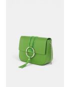 Bellora grüne Lederhandtasche - 24 x 9 x 18 cm
