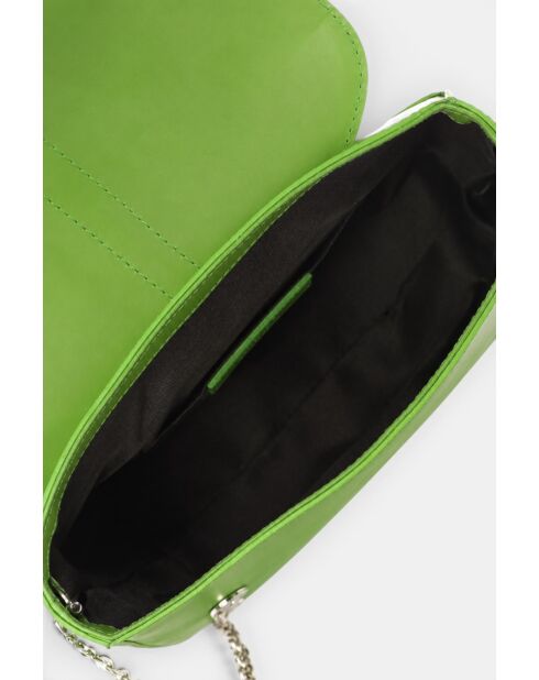 Bellora grüne Lederhandtasche - 24 x 9 x 18 cm