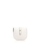 Bandoulière en cuir Luneth blanche - 16 x 4 x 15 cm