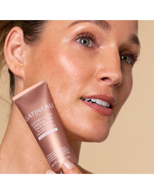 Golden Glow Gesichtsserum für mittleres/dunkles Gesicht, 50 ml
