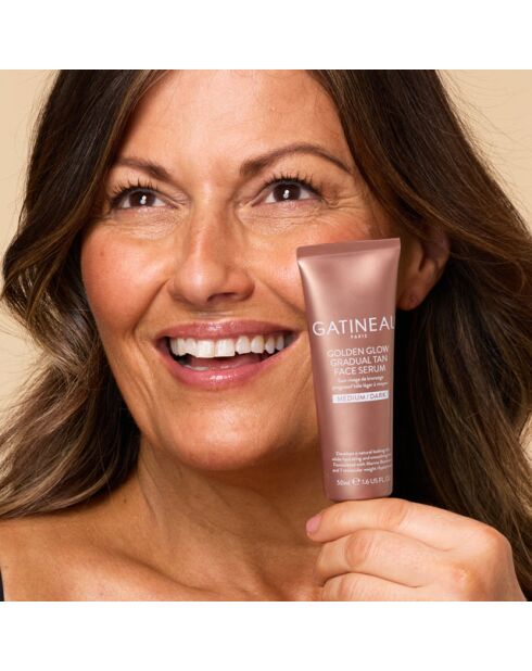 Golden Glow Gesichtsserum für mittleres/dunkles Gesicht, 50 ml