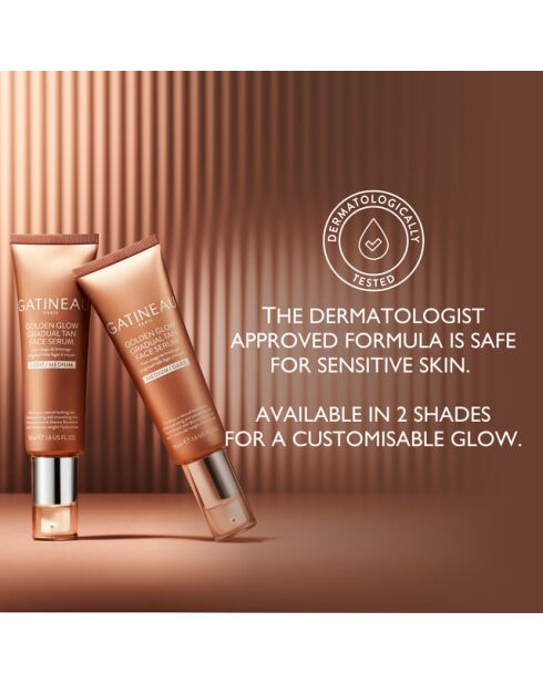 Golden Glow Gesichtsserum für mittleres/dunkles Gesicht, 50 ml