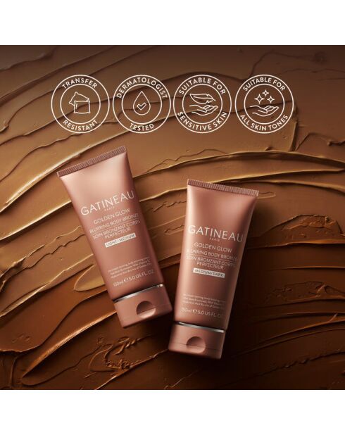Bronceador corporal perfeccionador ligero y medio Golden Glow, 150 ml