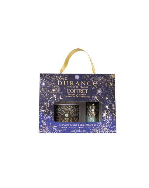 Coffret Bougie + Parfum d'Ambiance Au pied du Sapin Noël - 100ml