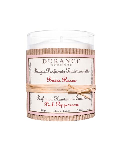 Bougie Parfumée Traditionnelle Baies Roses - 180g