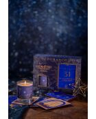 Coffret Bougie Etoile Filante + Cartes de voeux blanc/bleu
