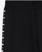 Gebreide broek met zwarte studs