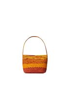 Pochette Ondine safran rouille jaune