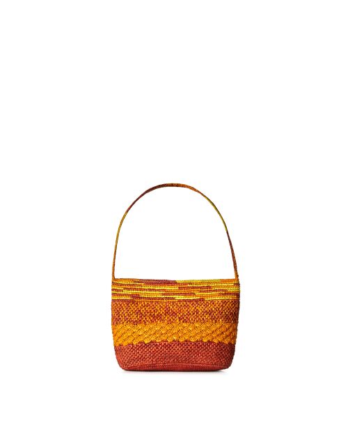 Pochette Ondine safran rouille jaune