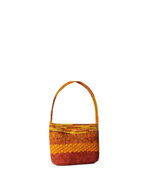 Pochette Ondine safran rouille jaune