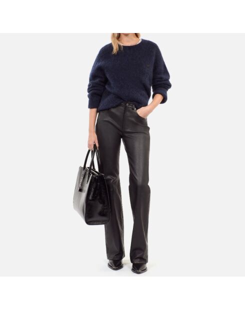 Schwarze Lederhose