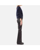 Schwarze Lederhose
