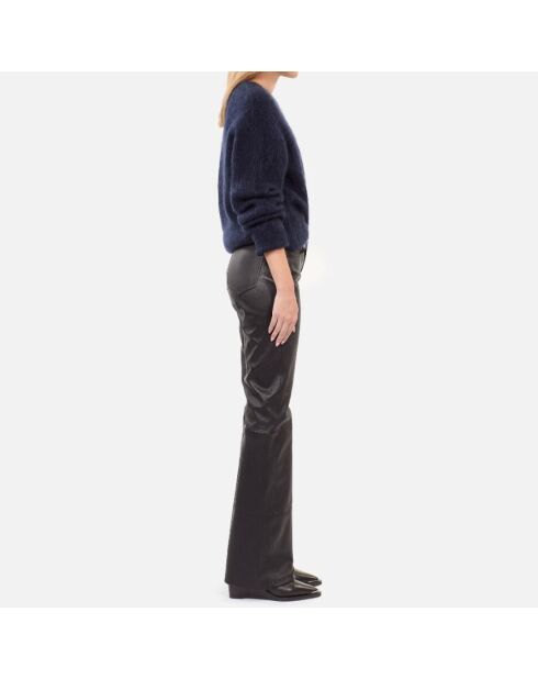 Schwarze Lederhose