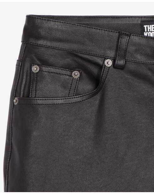 Schwarze Lederhose