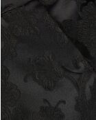 Pantalon de costume taille haute en jacquard black
