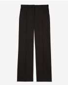 Schwarze Anzughose mit hoher Taille