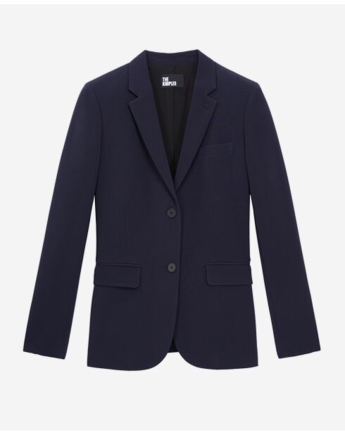 Klassische Jacke mit 2 Knöpfen in Dunkelblau