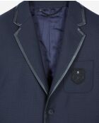 Veste 2 boutons avec gallon + patch dark navy