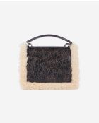 Sac emily small en shearling brown