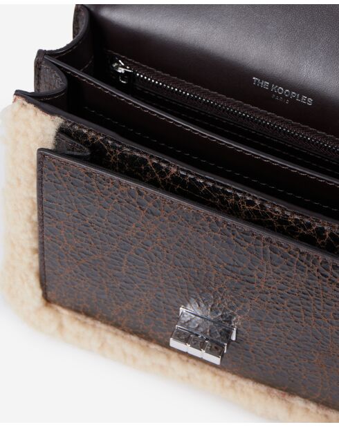 Sac emily small en shearling brown