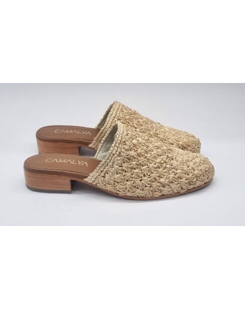 Mules Loralie naturel