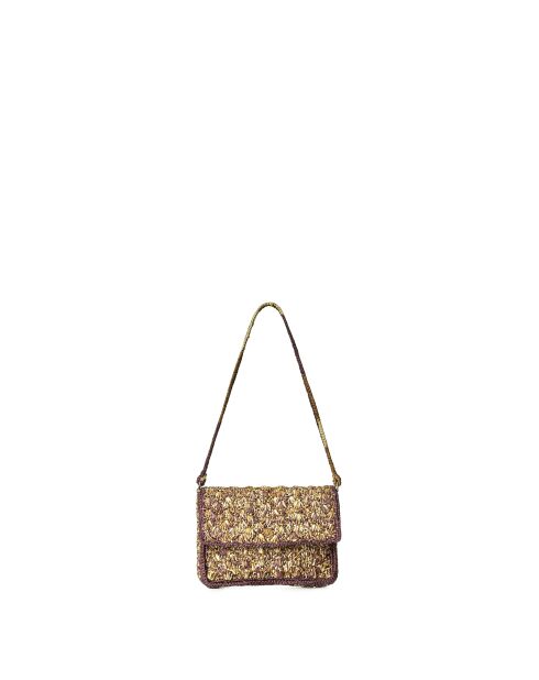 Bandolera Calenda en té natural lila