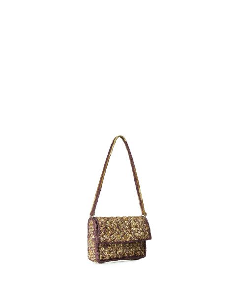 Bandolera Calenda en té natural lila