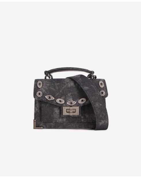Sac New nano denim black washed