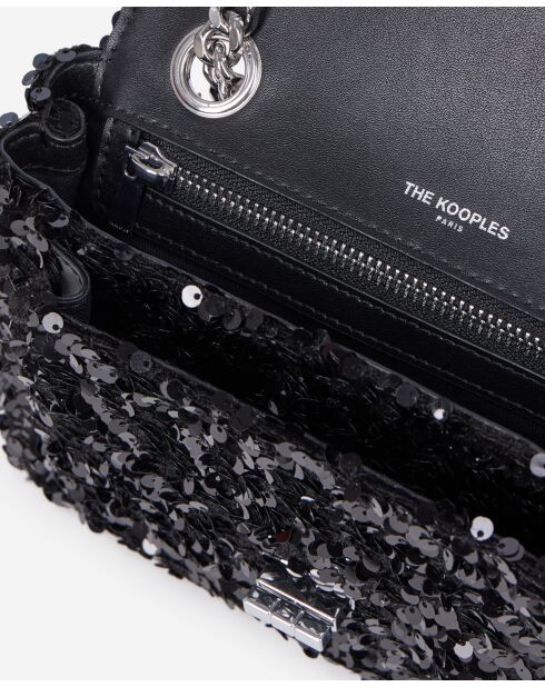 Sac emily small à sequins black
