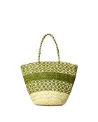 Sac cabas Zenea naturel pistache