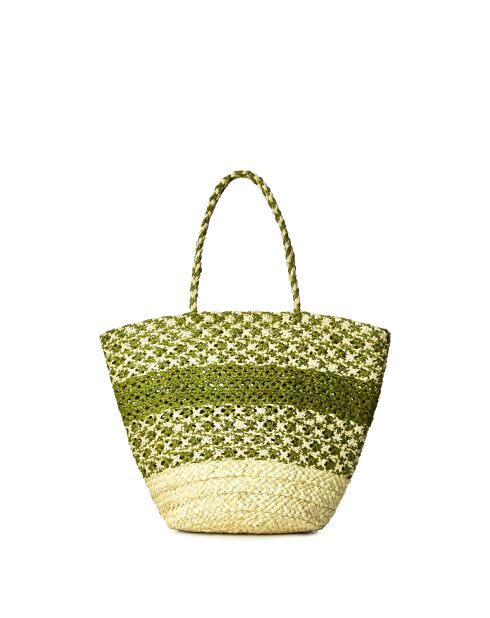 Sac cabas Zenea naturel pistache