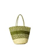 Sac cabas Zenea naturel pistache
